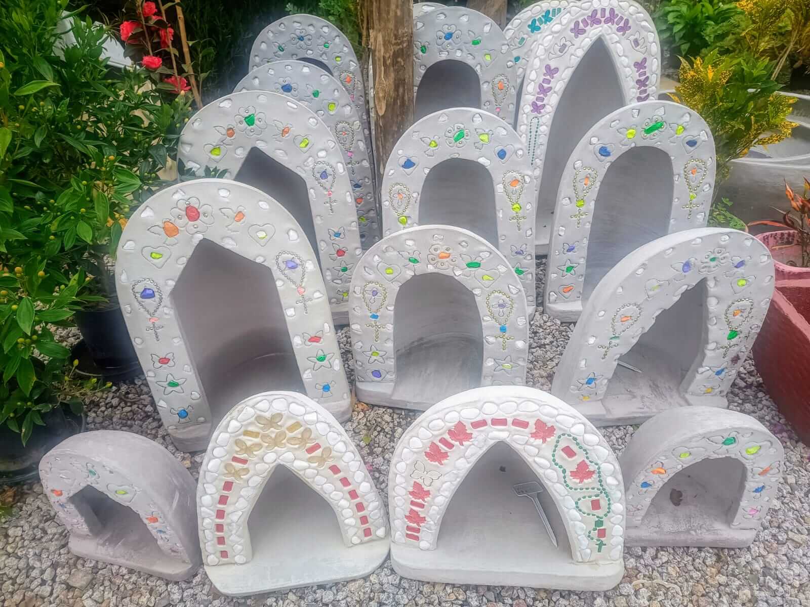 Gruta de jardim disponível na floricultura em Criciúma